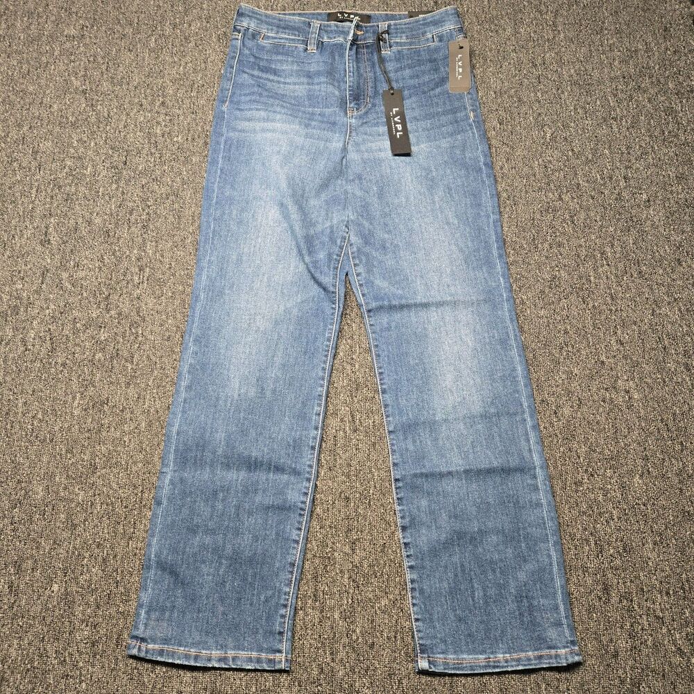 LVPL by Liverpool Sadie Jeans Womens 10 High Rise Straight Spector NWT